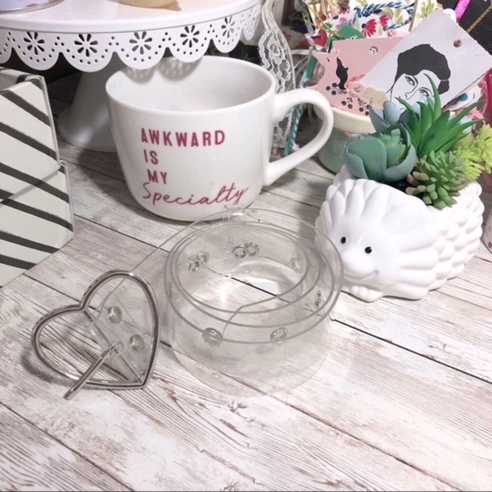 Women’s Clear Retro Jelly Translucent White Heart Buckle Belt 38.5” Length 80’s